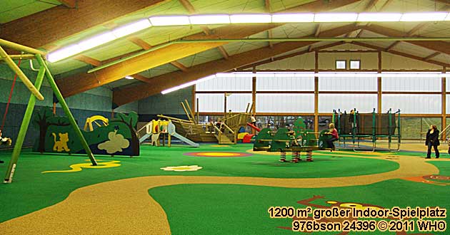 1200 m Indoor-Spielplatz beim Urlaub ber Ostern in Unterfranken. Familien-Oster-Arrangement in Bad Kissingen an Frnkischer Saale und Rhn in Franken.