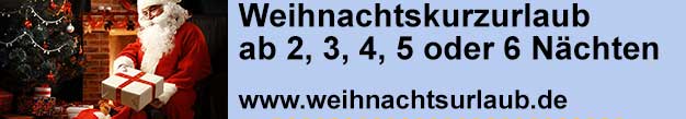 Urlaub ber Weihnachten als Weihnachtskurzurlaub bundesweit auf Weihnachtsurlaub.de